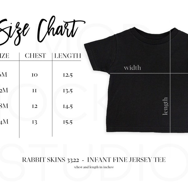 Youth Infant Size Chart Rabbit Skins Sizes 3322 Size Chart Rabbit Skins Size Chart Rabbit Skins 3322 Size Chart Unisex Infant Shirt RS3322