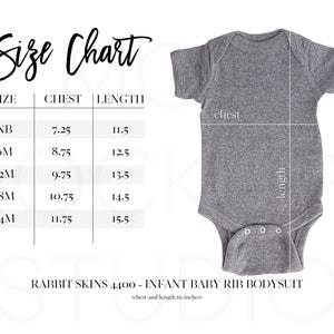 Rabbit Skins Size Chart 4400 Size Chart Rabbit Skins 4400 Size Chart Rabbit Skins Sizes Infant Bodysuit Size Chart Unisex Bodysuit