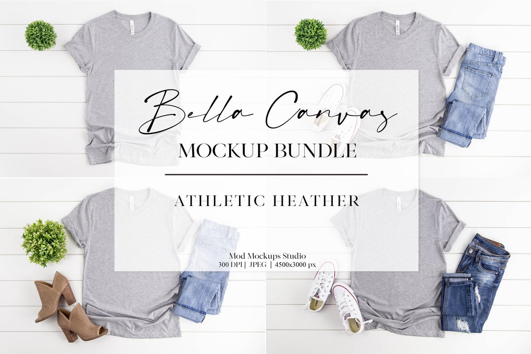 Mockup Bundle Bella Canvas Mockup Bundle, Shirt Mockup Bundle, Bella ...