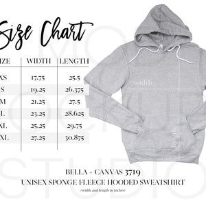 Tabla de tallas Bella 3719 / Tabla de tallas Bella Canvas 3719 / Tabla de tallas Bella 3719 / Tabla de tallas unisex Tabla de tallas bonitas / Tabla de tallas Bella Canvas