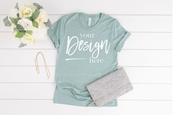 Download Women Tshirt Mockup Tee Mockup Clothing Mockups Bella Canvas Etsy PSD Mockup Templates