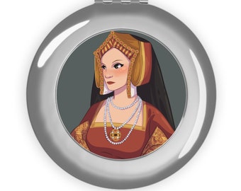 Miroir de voyage compact Catherine d'Aragon