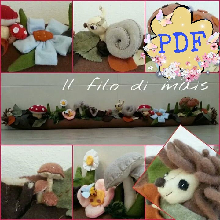 PDF pattern draft stopper of the forest with mushrooms snail and hedgehog, Draft stopper for furniture, Creative hand sewing, handmade gift