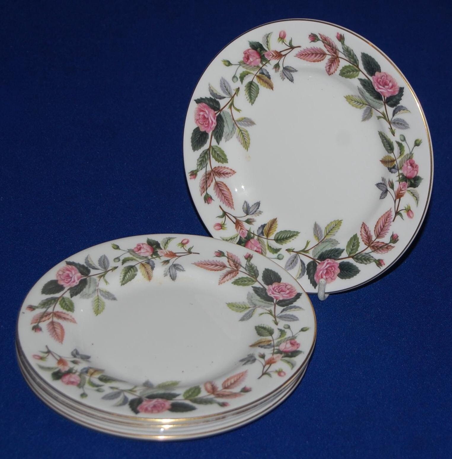 Wedgwood Set 5 Hathaway Rose Side Plates 15.25cms in Diameter, - Etsy