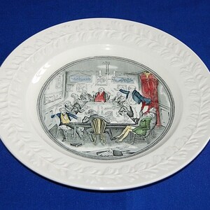 Adams Charles Dickens Plate &quot;Mr Pickwick Addresses The Club&quot; Plate 26cms.