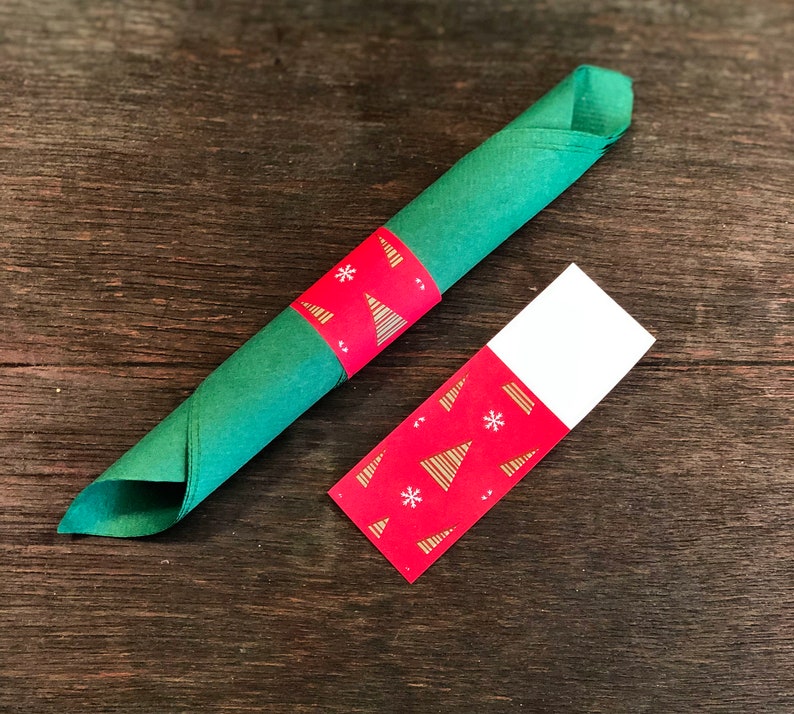 Christmas Napkin Bands Self adhesive Etsy christmas-napkin-bands-self-adhesive-etsy