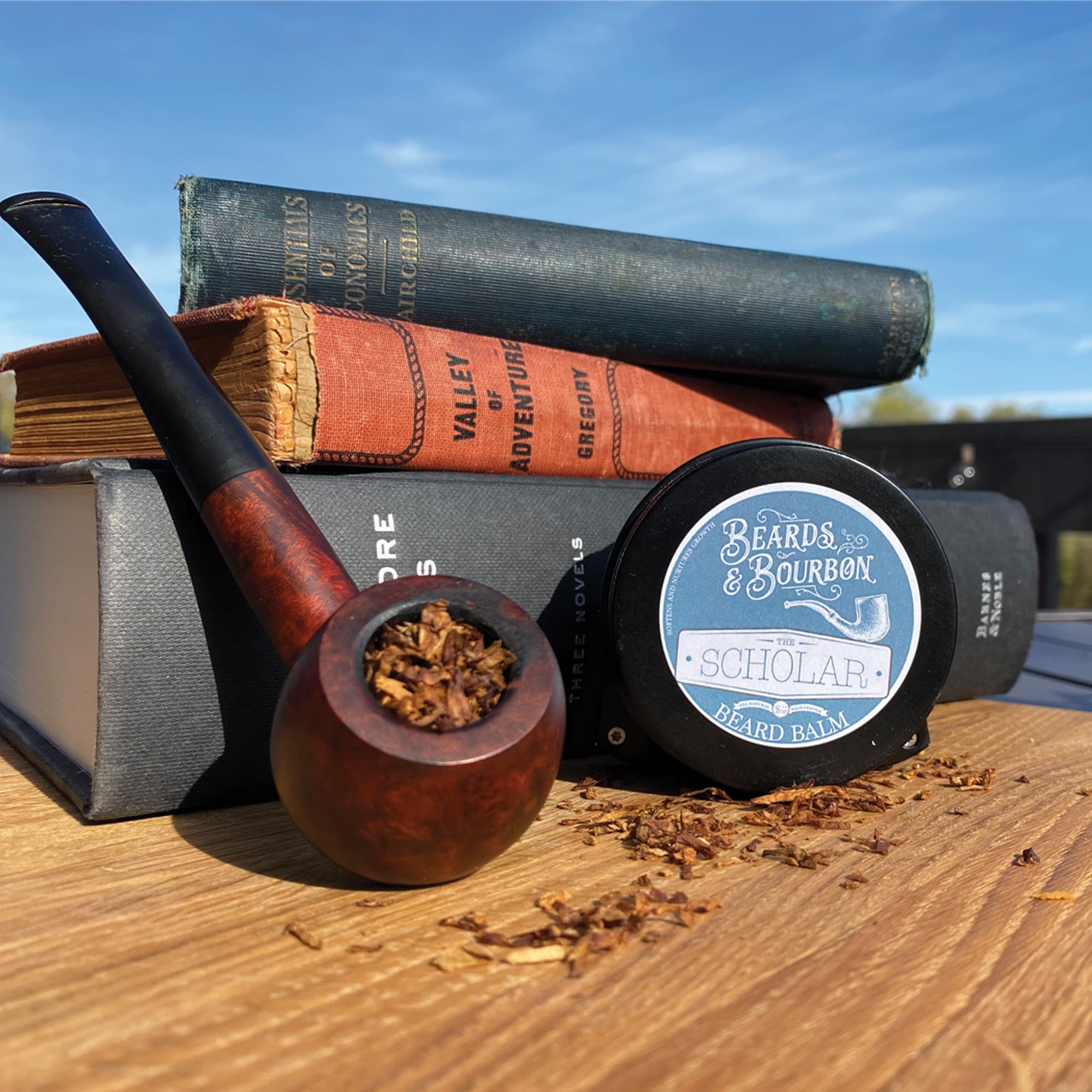 pipe tobacco beard balm The Scholar Beard Balm