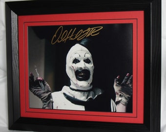 David Howard  Thornton Licensed signed Art The Clown Terrifier I & 2 matted and framed. A.F.T.A.L. Registered Dealer #199 Not Copy Or Print