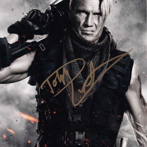 Dolph Lundgren signed The Expendables  Guaranteed Authentic  Registered Dealer  Authentic signed photo  . Not Copy or  Printed