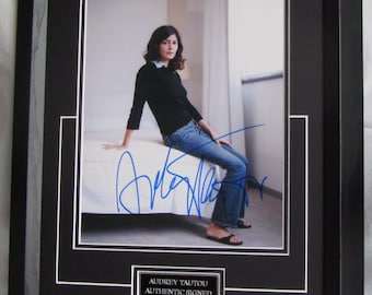 AUDREY TAUTOU Amelie, Da Vinci Code  10 x 8  Photo Framed  Registered Dealer Not Copy Or Printed Signature