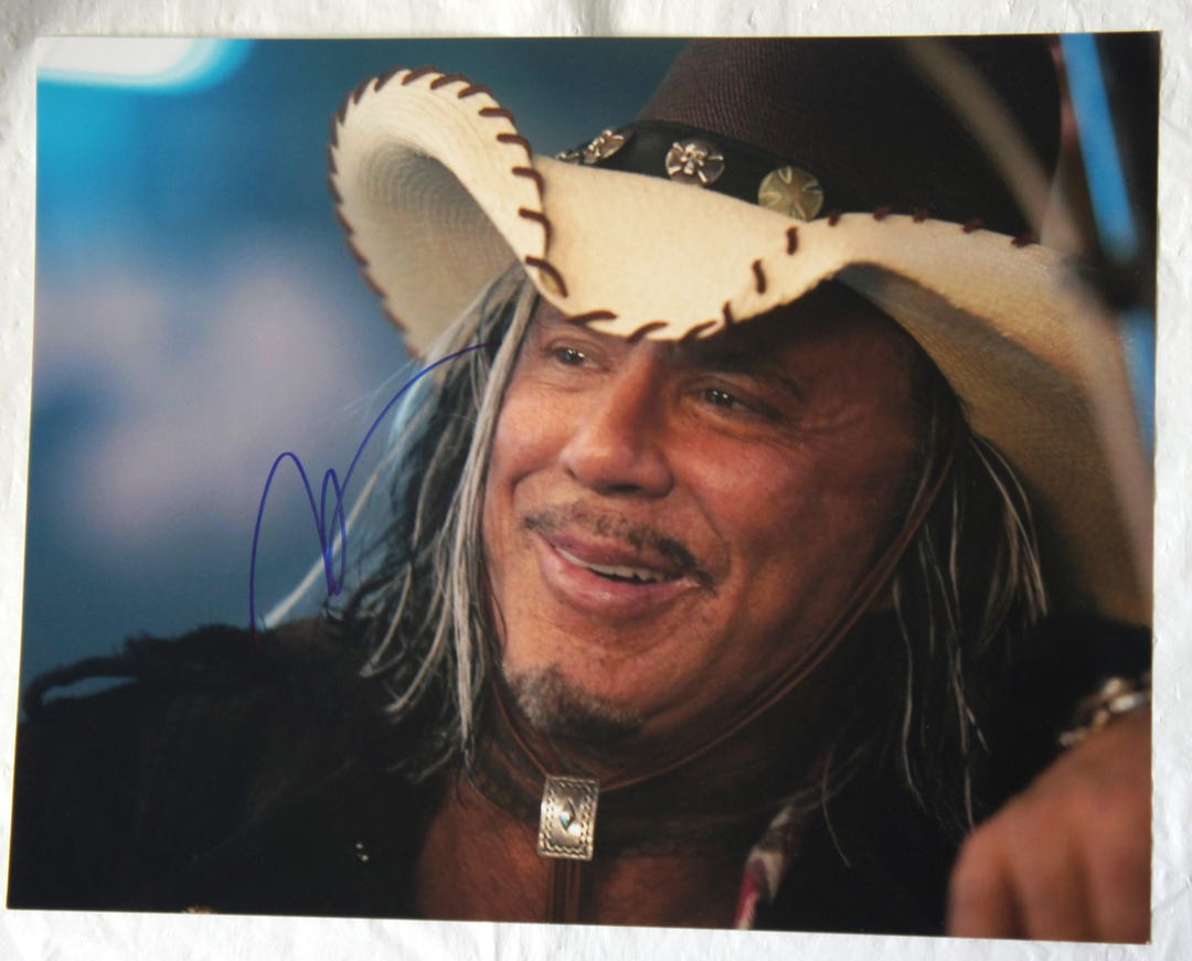 MICKEY ROURKE Signed the Expendables Authentic Signed 14 X 11 Photo ...