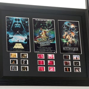 Star Wars TRILOGY (Series 2 By Popular Demand) Mounted Film Cells Framed