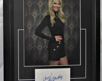 CHRISTIE BRINKLEY Signed matted card  Guaranteed Authentic  Registered Dealer  Authentic signed photo  . Not Copy or  Printed