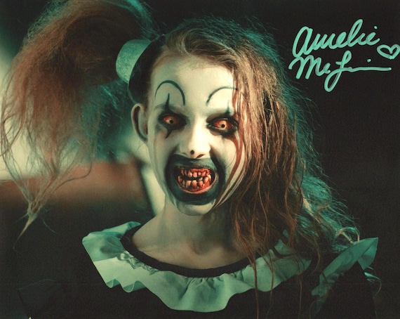 AMELIE Mclain Signed Terrifier 2 Little Pale Girl Signed Authentic