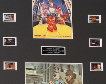 OLIVER AND COMPANY Film Cell  Mount old Rare Screen  Run  Cells