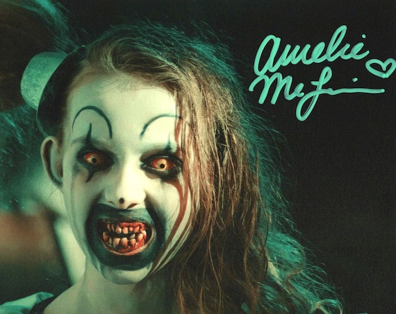 AMELIE Mclain Signed Terrifier 2 Little Pale Girl Signed Authentic