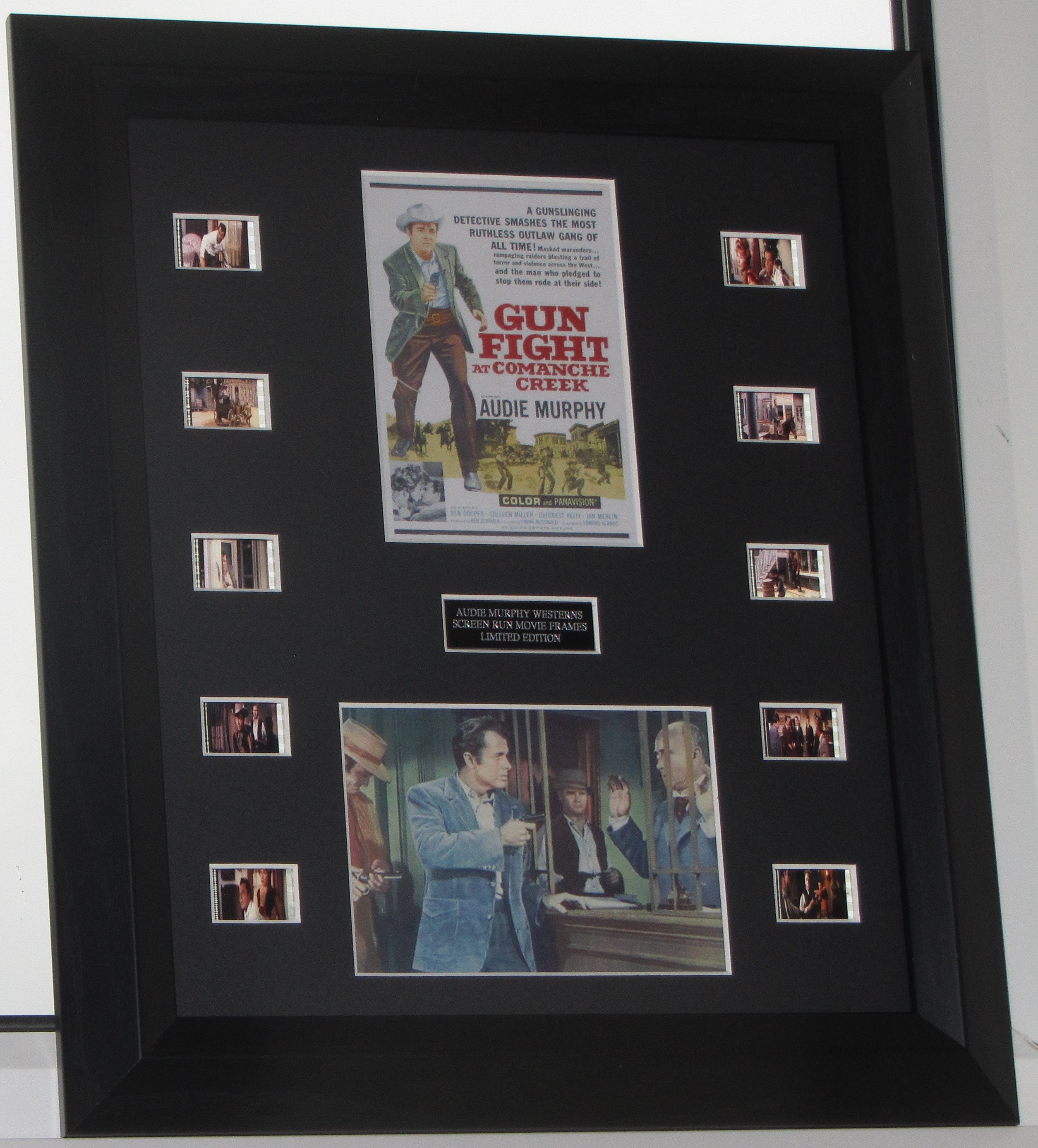 Gunfight At Comanche Creek Audie Murphy 1963 Film Cell Mount Etsy
