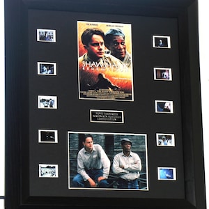 The Shawshank Redemption Film Cell  Mount  Rare Screen  Run  Movie Cells FRAMED