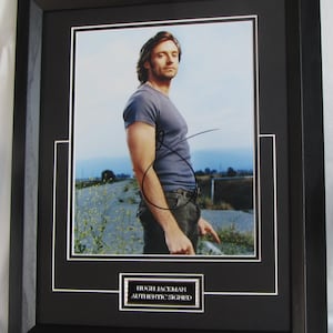 HUGH JACKMAN Signed 100 % Authentic. Framed  Registered  Dealer  + Signing Details