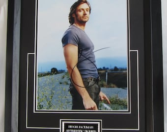 HUGH JACKMAN Signed 100 % Authentic. Framed  Registered  Dealer  + Signing Details