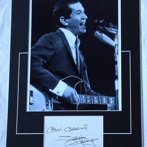 TRINI LOPEZ SIGNED   Matted  signed Card Authentic not copy or print Registered Dealer