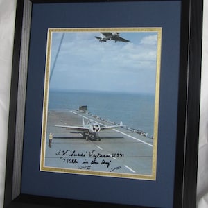 Stanley The Swede Vejtasa signed  Midway Pilot   authentic  Framed