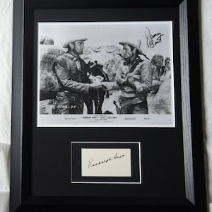 RANDOLPH SCOTT ha firmato James Best, ha firmato la carta passepartout e la foto. Rivenditore registrato e autentico garantito. Non copiato o stampato.