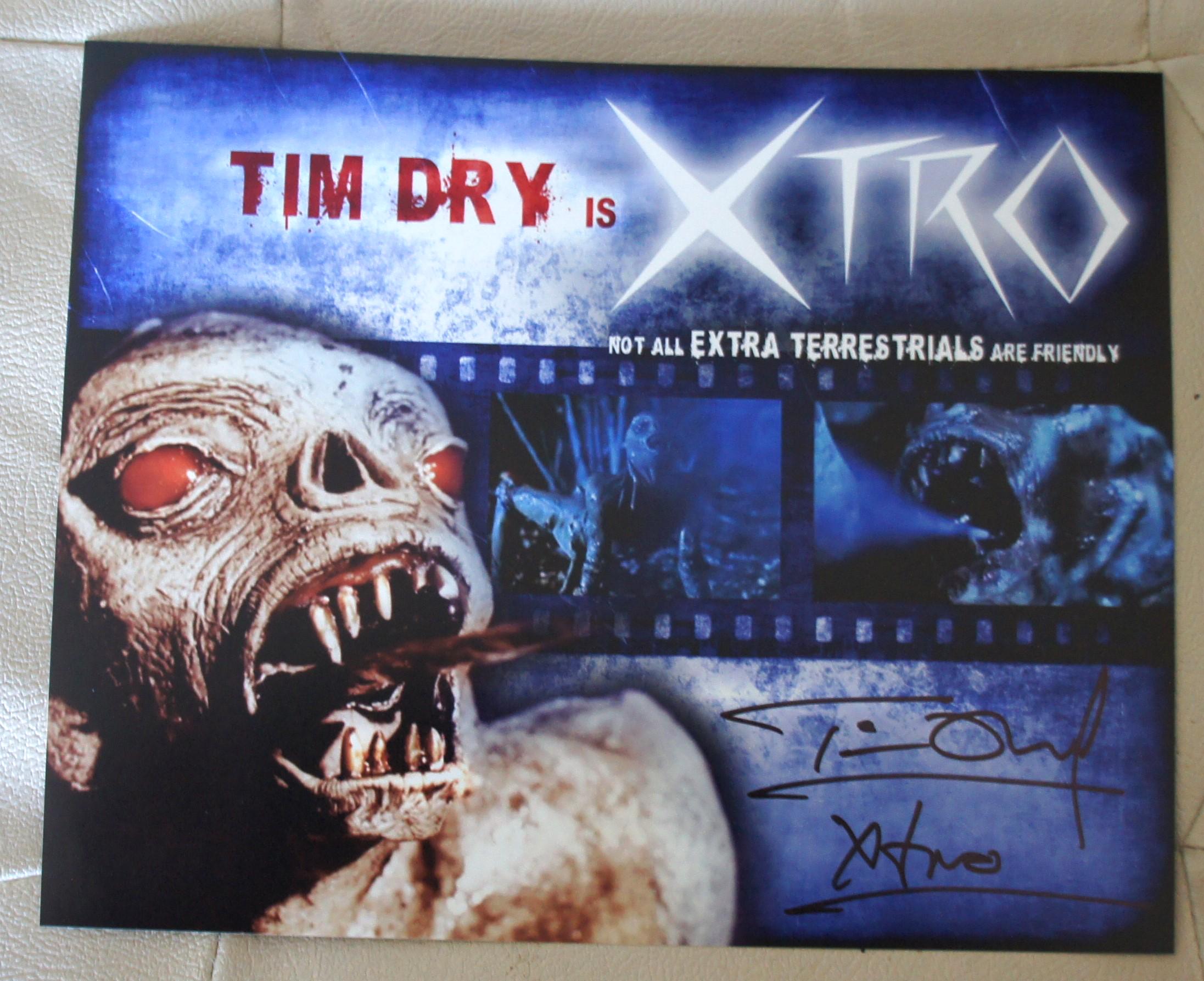 Tim Dry Signed  XTRO  1982 Horror Authentic Registered Dealer 10 x 8 Signed Photo Not Copy or Printed autograph 100% Authentic