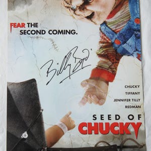 BILLY BOYD signed Glen / Glenda Seed Of Chucky  large 17 x 11 Licensed photo   Not a copy or printed signature.  Registered Dealer