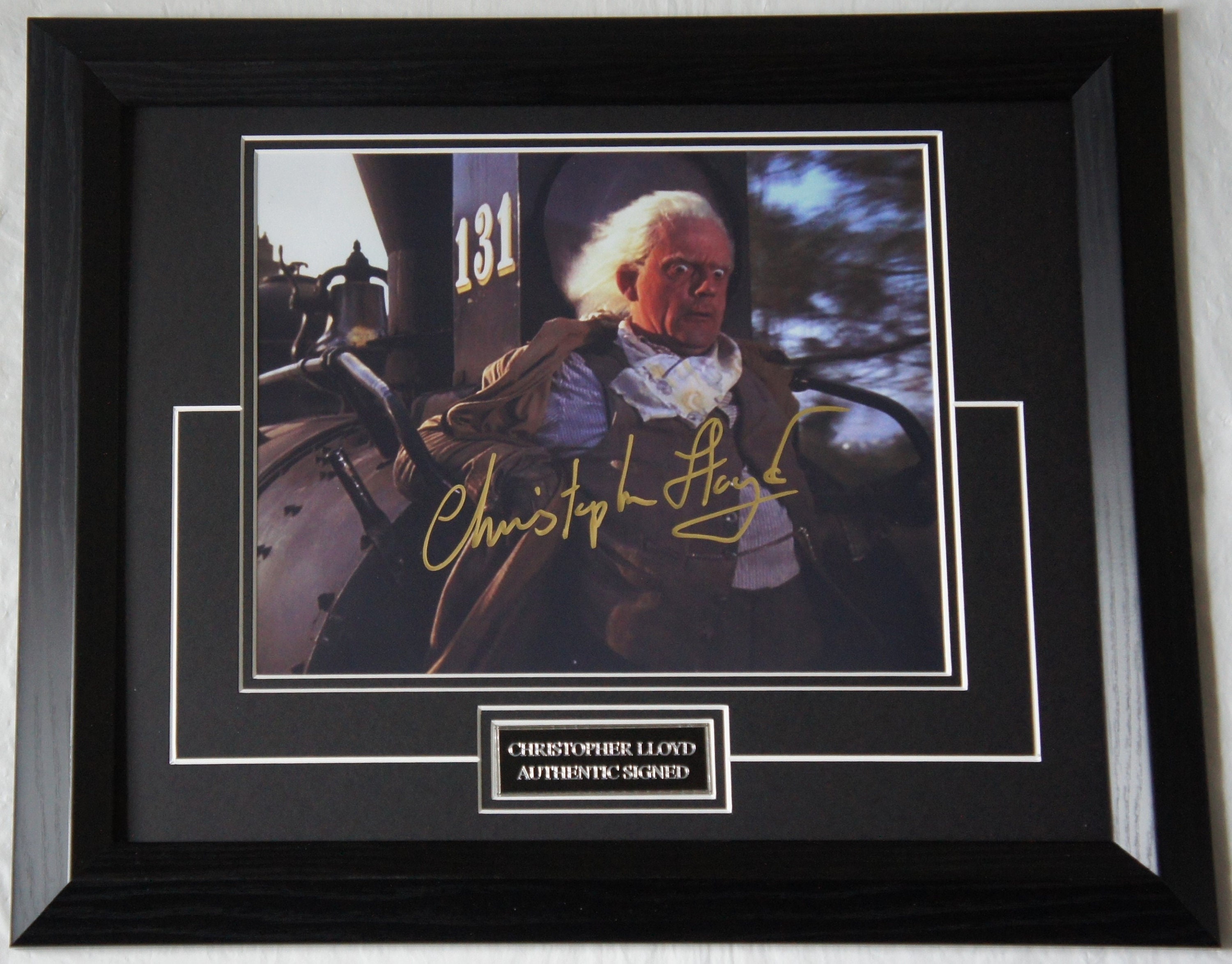 Christopher Lloyd Licensed Signed Back to the Future AUTHENTIC