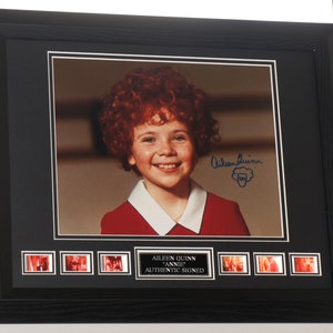 AILEEN QUINN  Signed &quot;Annie&quot;  Framed authentic 10 x 8  Photo Framed  Registered  Dealer   Not a copy / print. Licensed Items