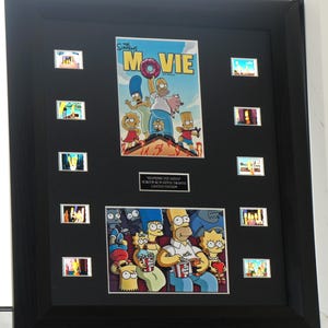 SIMPSONS The Movie  Film Cell  Mount older VERY Rare Screen  Run  Cells Framed