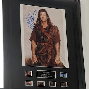 MEL GIBSON  SIGNED Braveheart Framed authentic 10 x 8  Photo Framed Registered  Dealer  Unique item