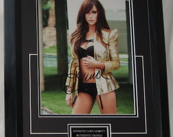 Jennifer Love Hewitt Signed  100 % Authentic. Framed Registered  Dealer  + Signing Details
