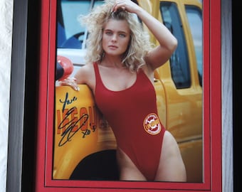 ERIKA ELENIAK Signed Baywatch Girl  Matted  10 x 8 Photo Authentic not copy or print Registered Dealer