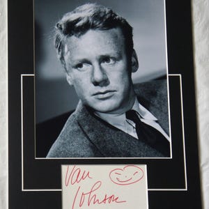 VAN JOHNSON signierte Passepartout signierte Karte mit Foto authentisch nicht kopieren oder drucken registrierter Händler