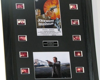 Celdas de película BRANNIGAN John Wayne montadas, raras y antiguas, para filmar.