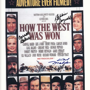 How the West Was Won signed x 3 guaranteed Authentic Signed Autograph   Approved Dealer  Not a Copy or Printed signatures