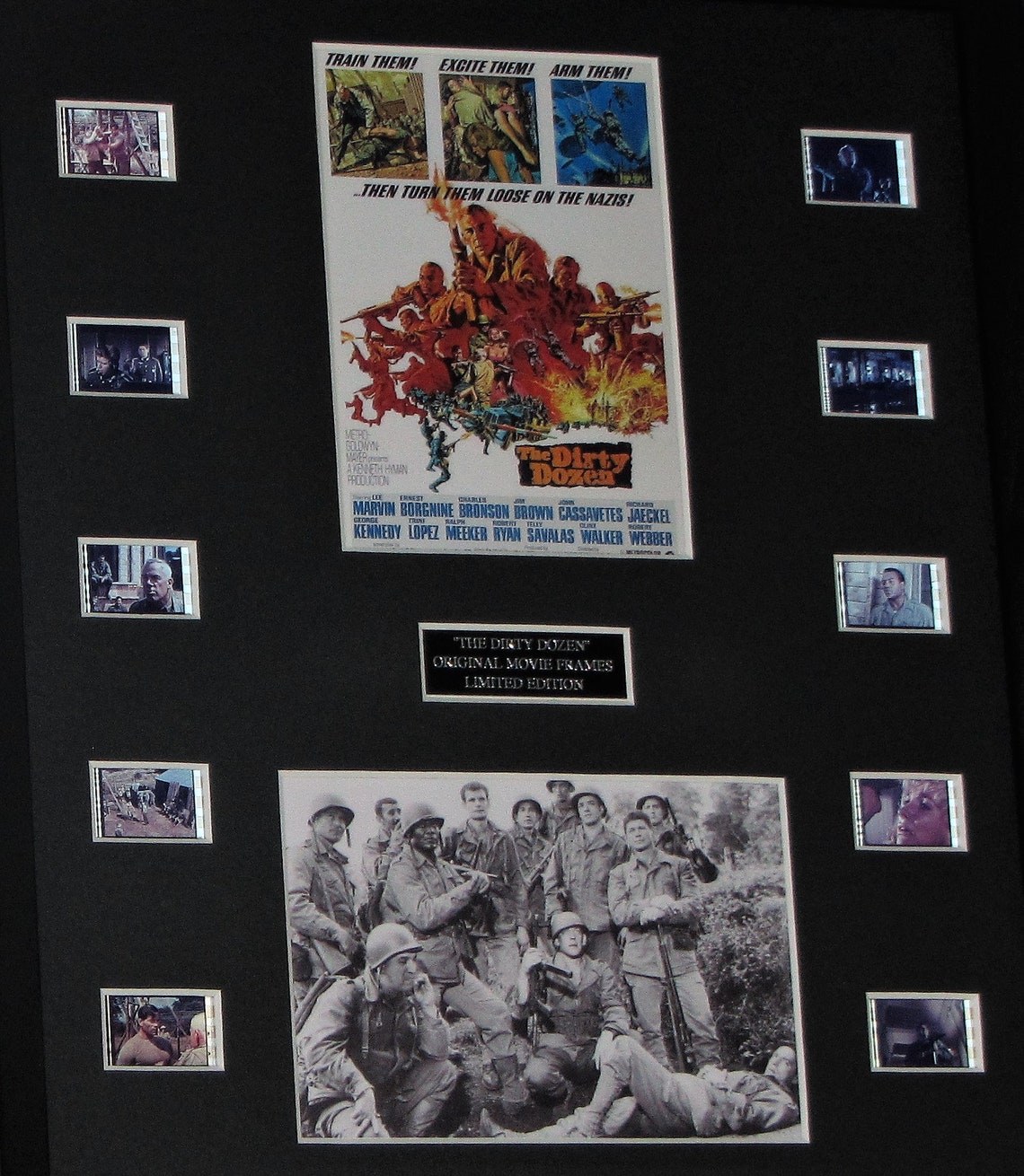 The Dirty Dozen Film Cell Mount Rare Screen Run Movie Cells Etsy