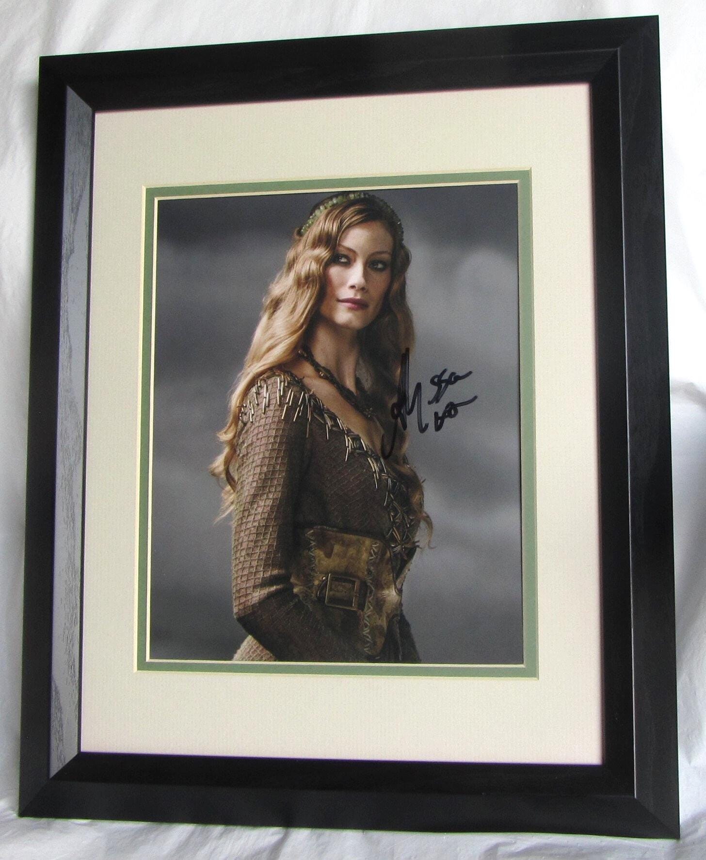 ALYSSA SUTHERLAND Signed Vikings. 10 X 8 Photo Framed Not Copy or