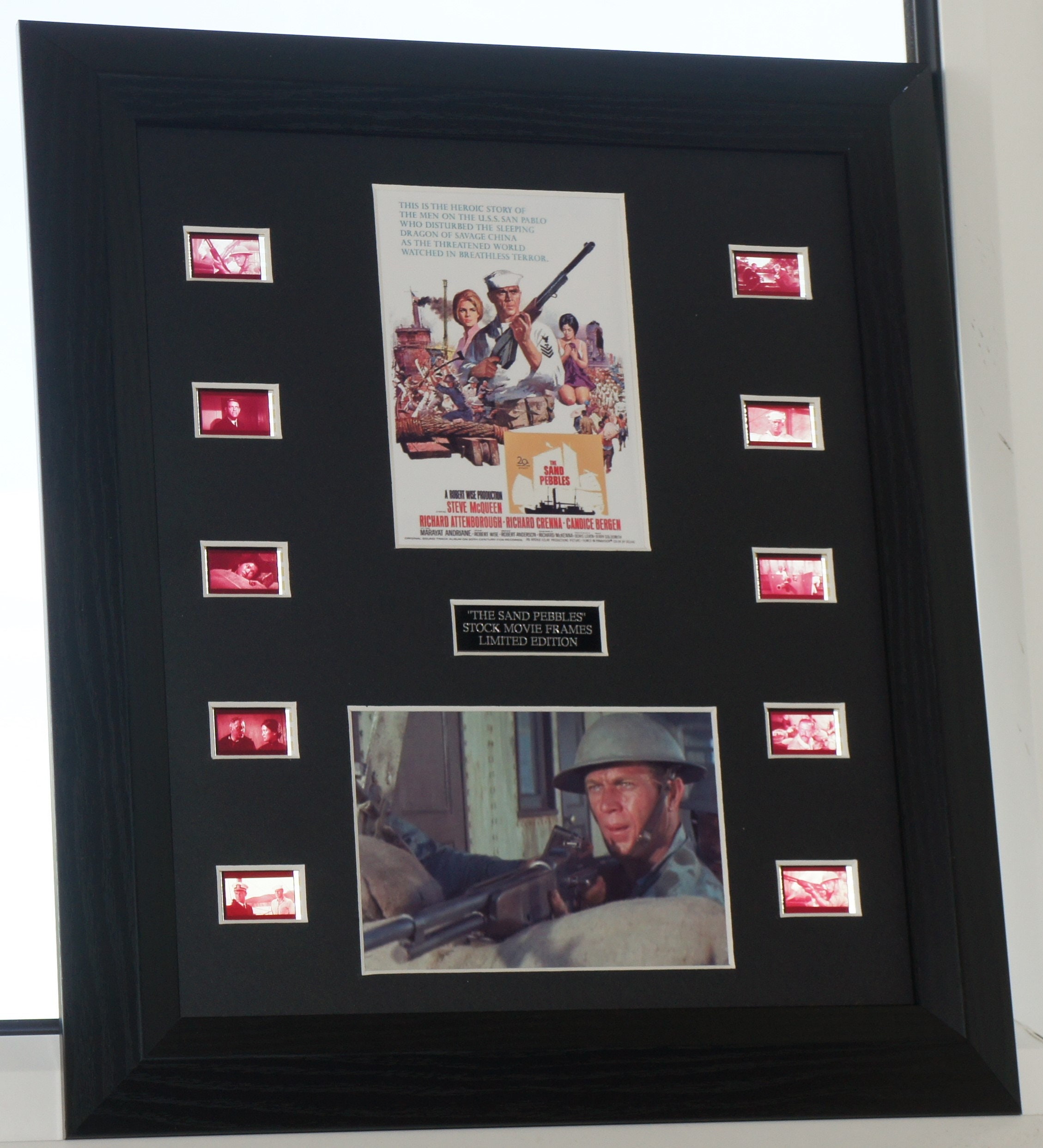 LOS GUIJARROS DE ARENA Steve McQueen Montaje de celda de película Pantalla  rara Células enmarcadas - Etsy México, image size:2258x2485