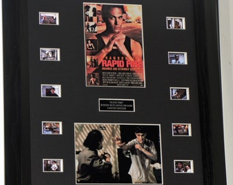 RAPID FIRE Brandon Lee 1992 Film Cell Mount vecchie cellule di film rare Screen Run