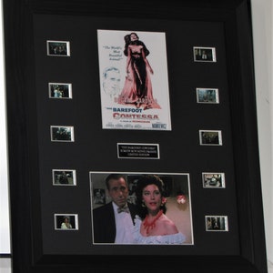 The Barefoot Contessa Ava Gardner Humphrey Bogart  Film Cell  Mount old VERY Rare Screen  Run  Cells Framed