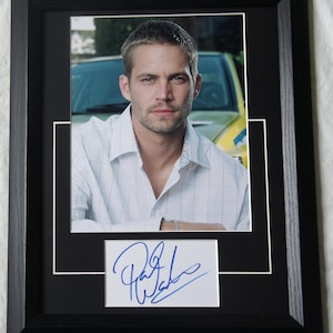PAUL WALKER signierte signierte mattierte Karte garantiert authentisch registrierter Händler authentisch signiert nicht kopiert oder gedruckt # 6525