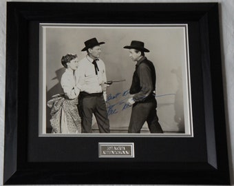 JOEL McCREA Signed Western  Hand matted and framed.  Registered Dealer  Not Copy Or Print