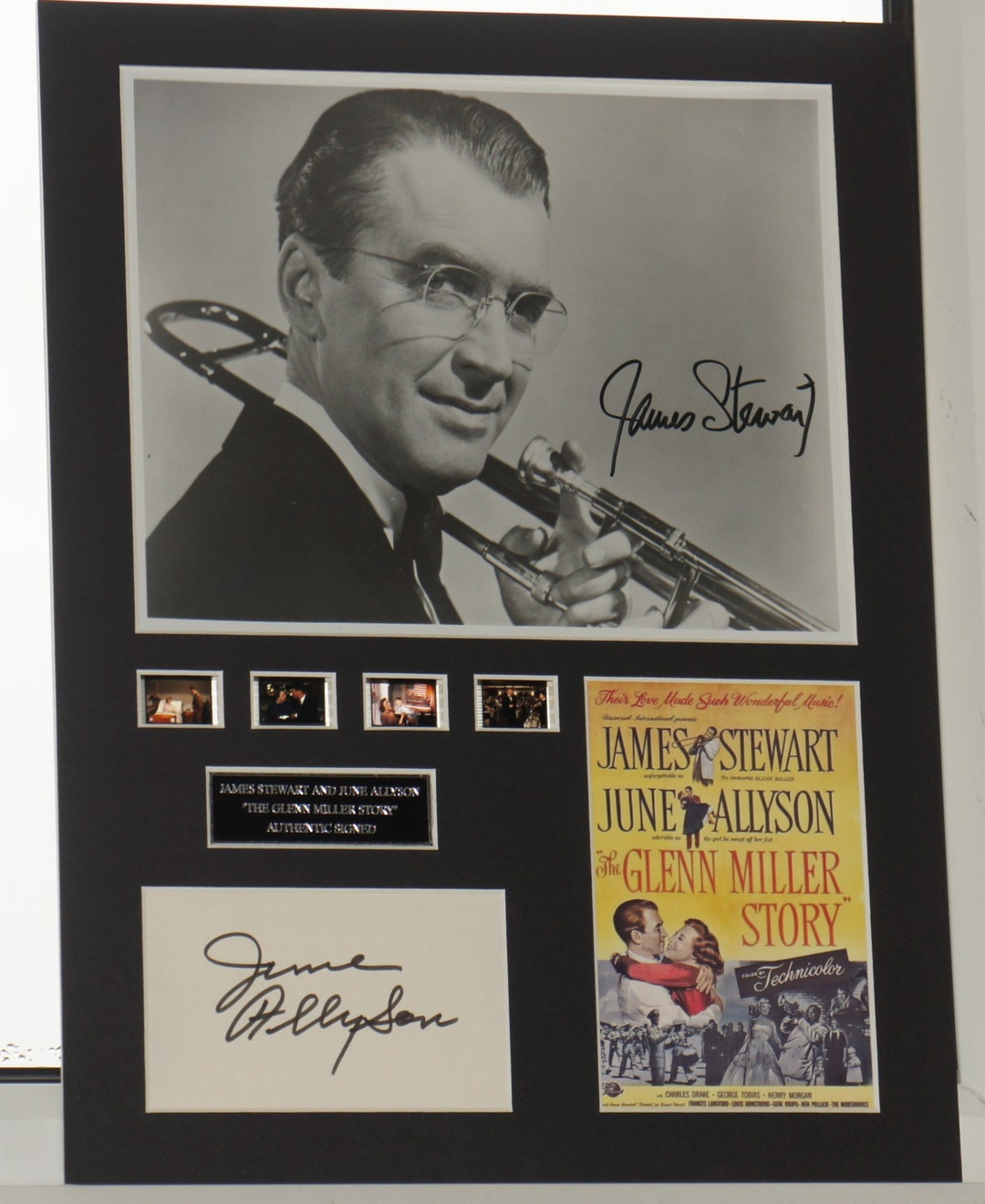 JAMES STEWART Signed June Allyson Signed the Glen Miller Story Etsy