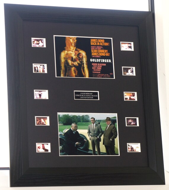 Buy GOLDFINGER James Bond Sean Connery 007 Film Cell Mount Rare 