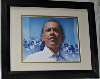 バラク・オバマ「第44代アメリカ大統領」直筆サイン入り額入り11x14