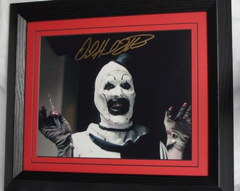 David Howard  Thornton signed Art The Clown Terrifier I and 2  Hand matted and framed. A.F.T.A.L. Registered Dealer #199 Not Copy Or Print