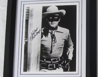 JOHN HART Signed The Lone Ranger Framed Guaranteed Authentic Registered Dealer   Authentic signed photo . Not Copy or  Printed